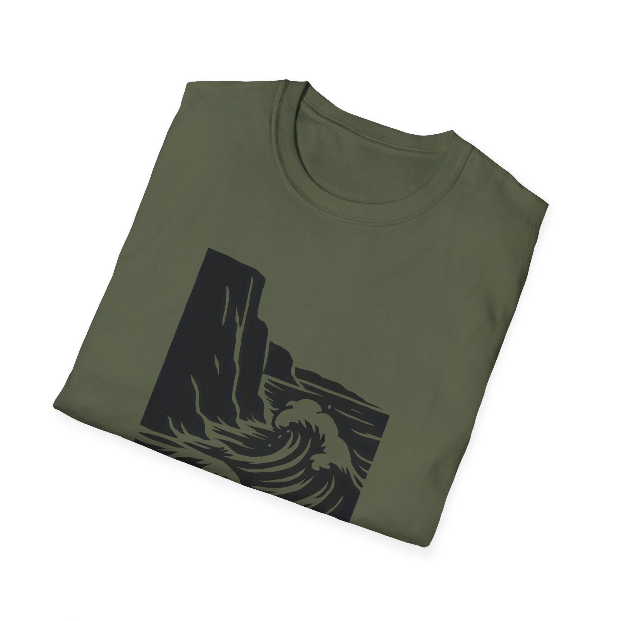 Crashing Wave Against Cliff T-Shirt