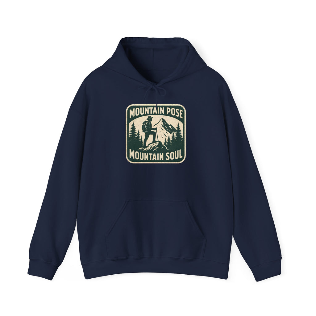 Hoodie — "Mountain Pose, Mountain Soul" Outdoor Hiking Yoga Pullover