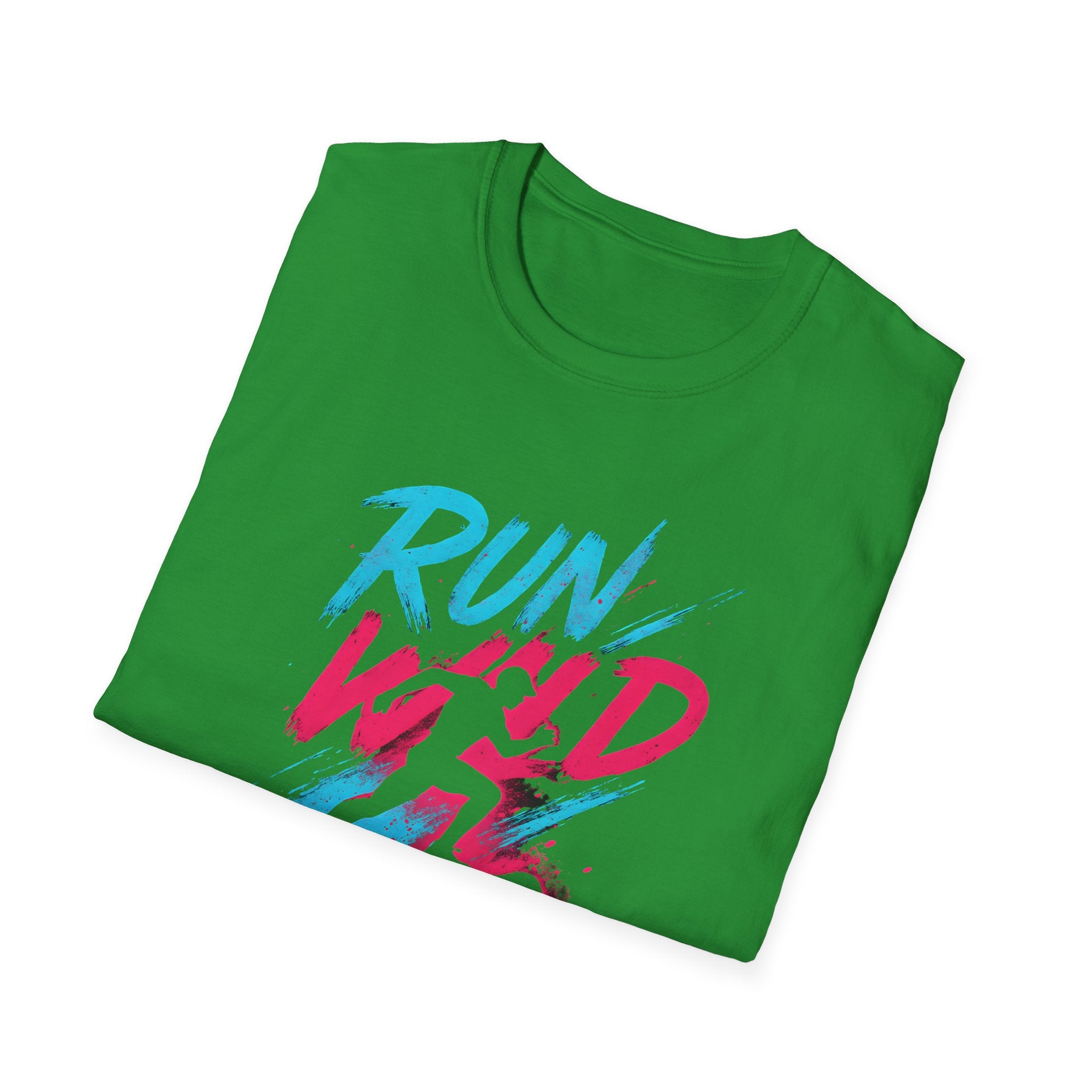 Neon Run Wild Typography T-Shirt