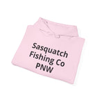 Sasquatch Fishing Co. PNW Hoodie — Pacific Northwest Bigfoot Outdoor Sweatshirt