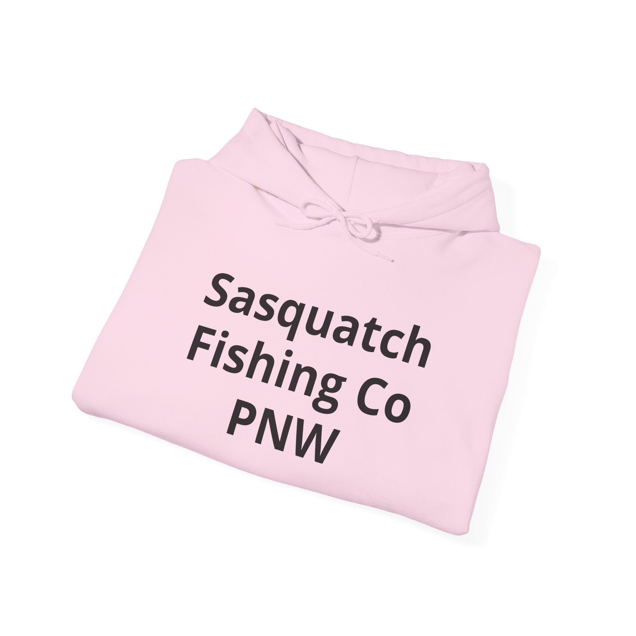 Sasquatch Fishing Co. PNW Hoodie — Pacific Northwest Bigfoot Outdoor Sweatshirt