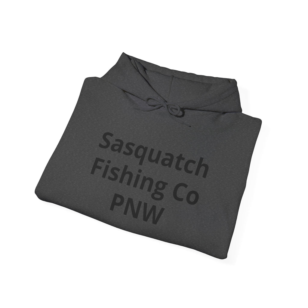 Sasquatch Fishing Co. PNW Hoodie — Pacific Northwest Bigfoot Outdoor Sweatshirt