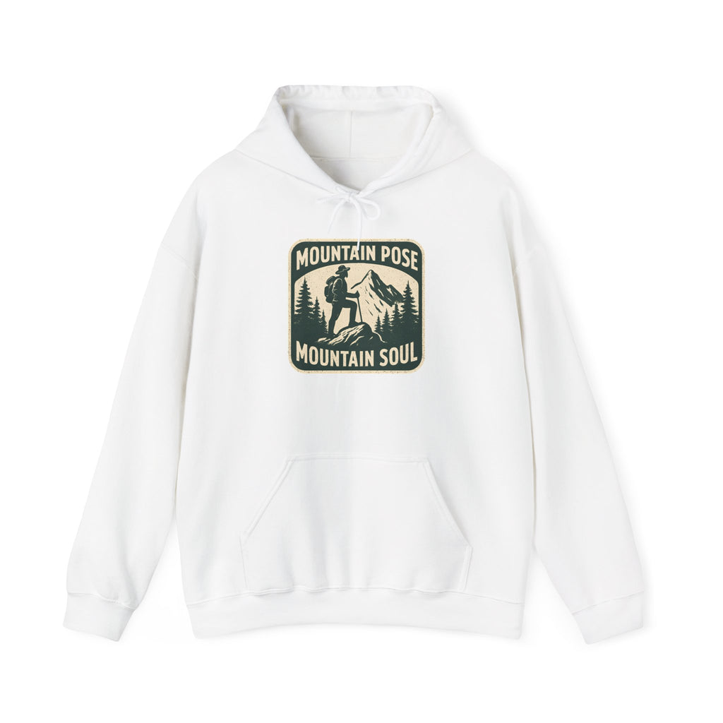 Hoodie — "Mountain Pose, Mountain Soul" Outdoor Hiking Yoga Pullover