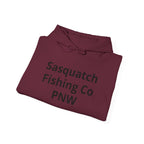 Sasquatch Fishing Co. PNW Hoodie — Pacific Northwest Bigfoot Outdoor Sweatshirt