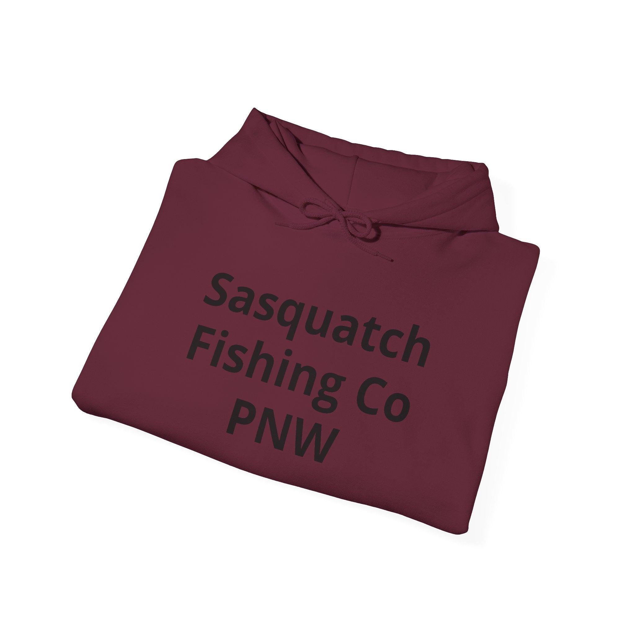Sasquatch Fishing Co. PNW Hoodie — Pacific Northwest Bigfoot Outdoor Sweatshirt