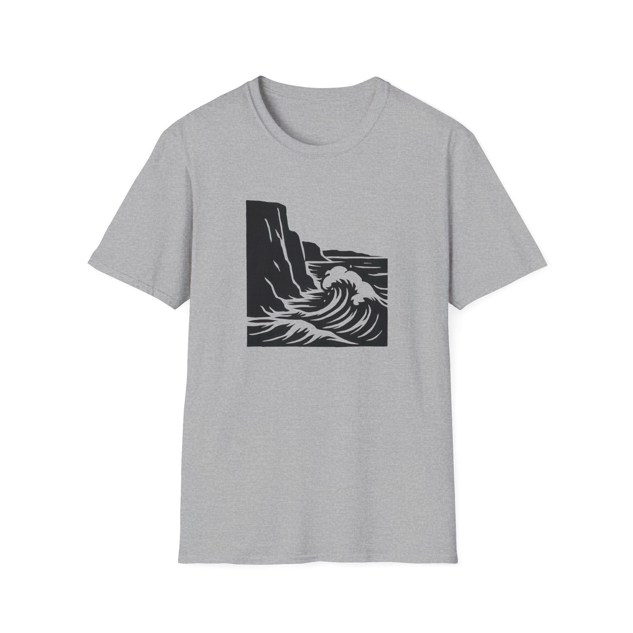 Crashing Wave Against Cliff T-Shirt