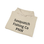Sasquatch Fishing Co. PNW Hoodie — Pacific Northwest Bigfoot Outdoor Sweatshirt