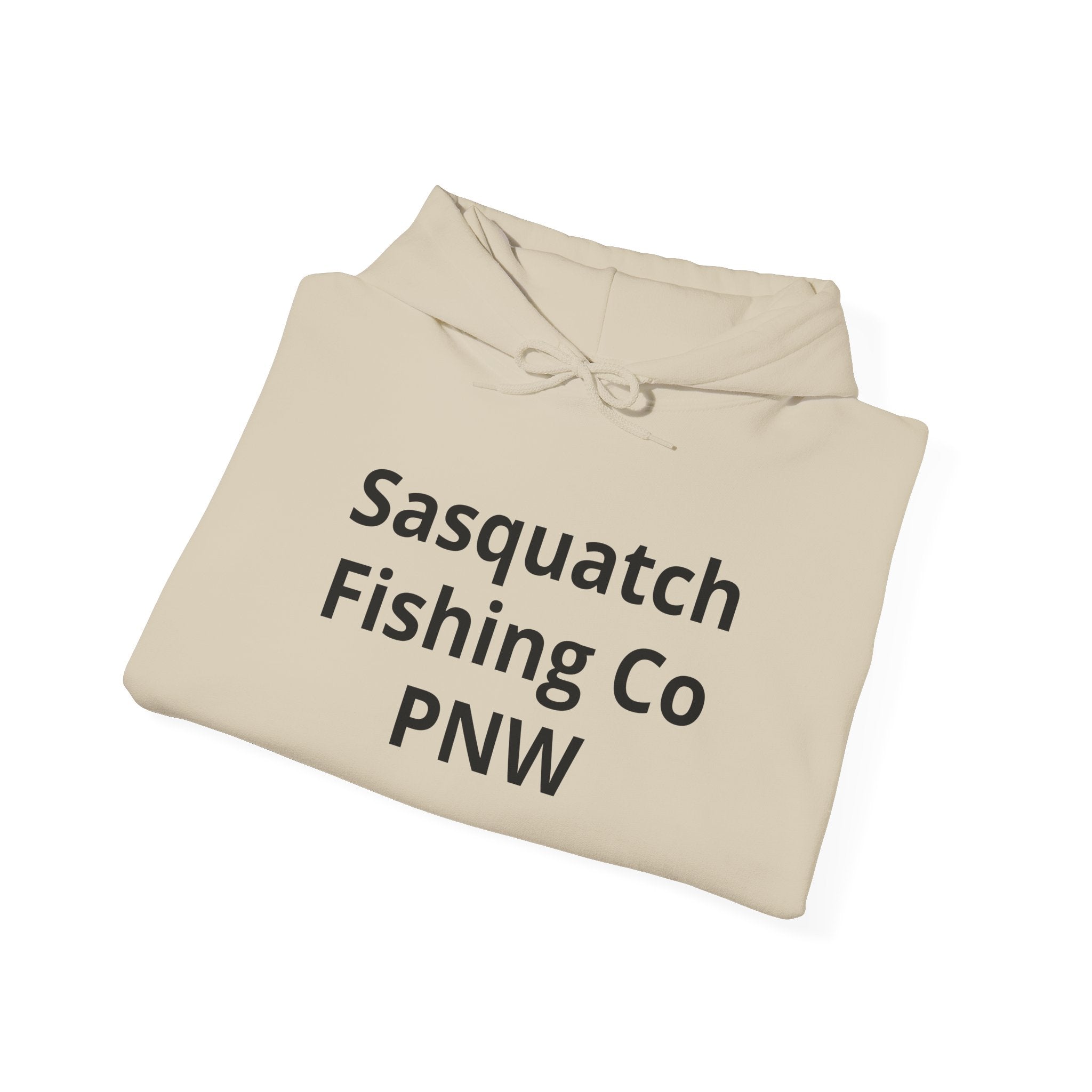 Sasquatch Fishing Co. PNW Hoodie — Pacific Northwest Bigfoot Outdoor Sweatshirt