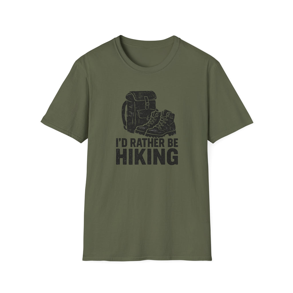 I'd Rather Be Hiking Silhouette T-Shirt