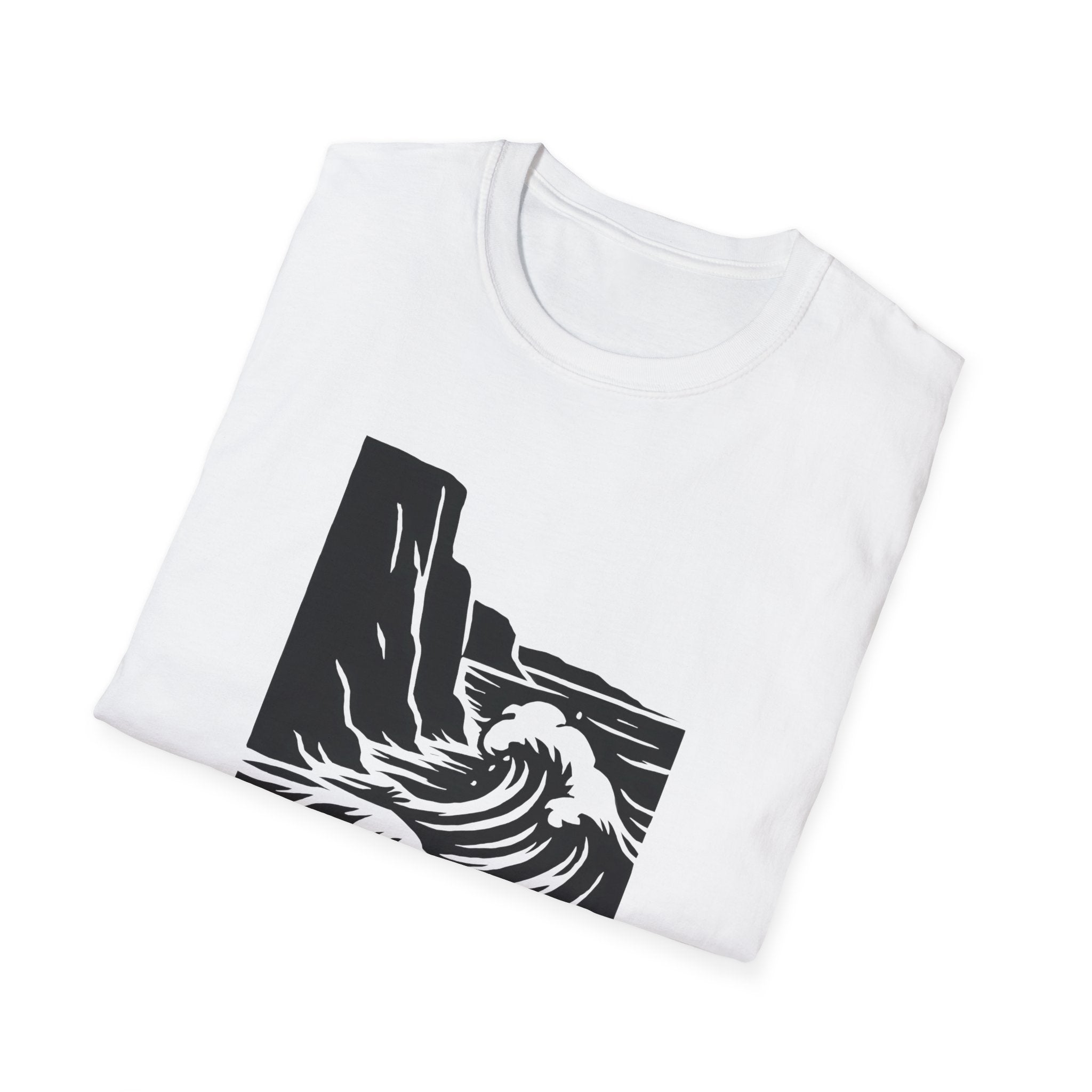 Crashing Wave Against Cliff T-Shirt