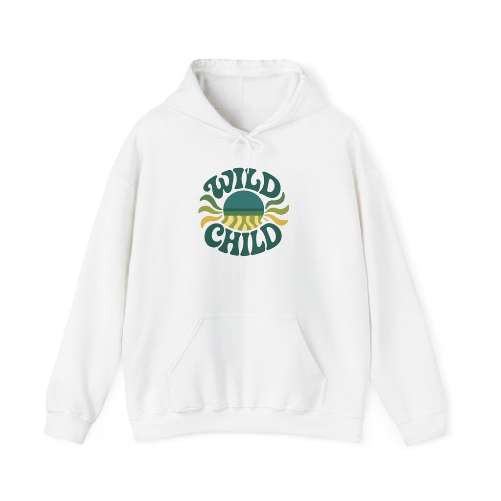 Wild Child Hoodie — Retro Sun Graphic Pullover