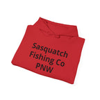 Sasquatch Fishing Co. PNW Hoodie — Pacific Northwest Bigfoot Outdoor Sweatshirt