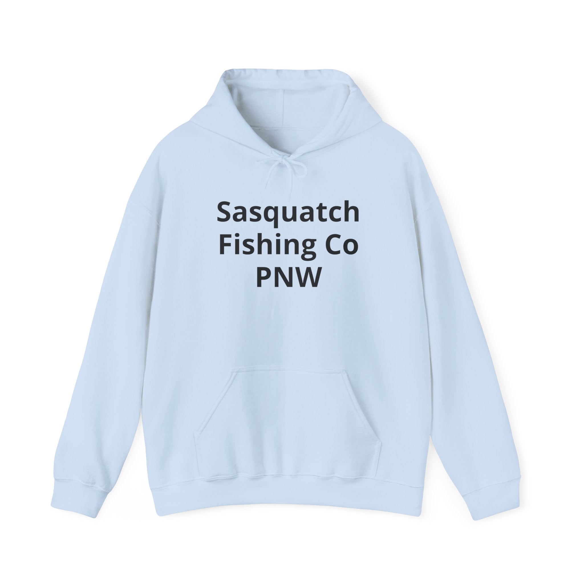 Sasquatch Fishing Co. PNW Hoodie — Pacific Northwest Bigfoot Outdoor Sweatshirt