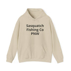 Sasquatch Fishing Co. PNW Hoodie — Pacific Northwest Bigfoot Outdoor Sweatshirt