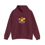 Campfire S'more Fun Hoodie — Cozy Camping Sweatshirt with Marshmallow & Fire Graphic