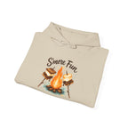 Campfire S'more Fun Hoodie — Cozy Camping Sweatshirt with Marshmallow & Fire Graphic