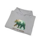 Into the Woods Bear Hoodie — Nature Forest Graphic Hoodie