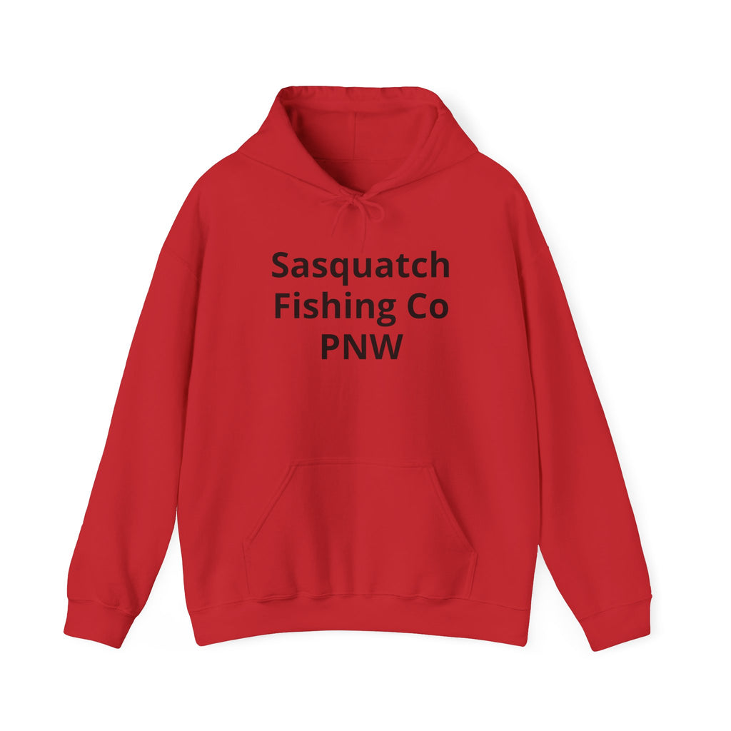 Sasquatch Fishing Co. PNW Hoodie — Pacific Northwest Bigfoot Outdoor Sweatshirt