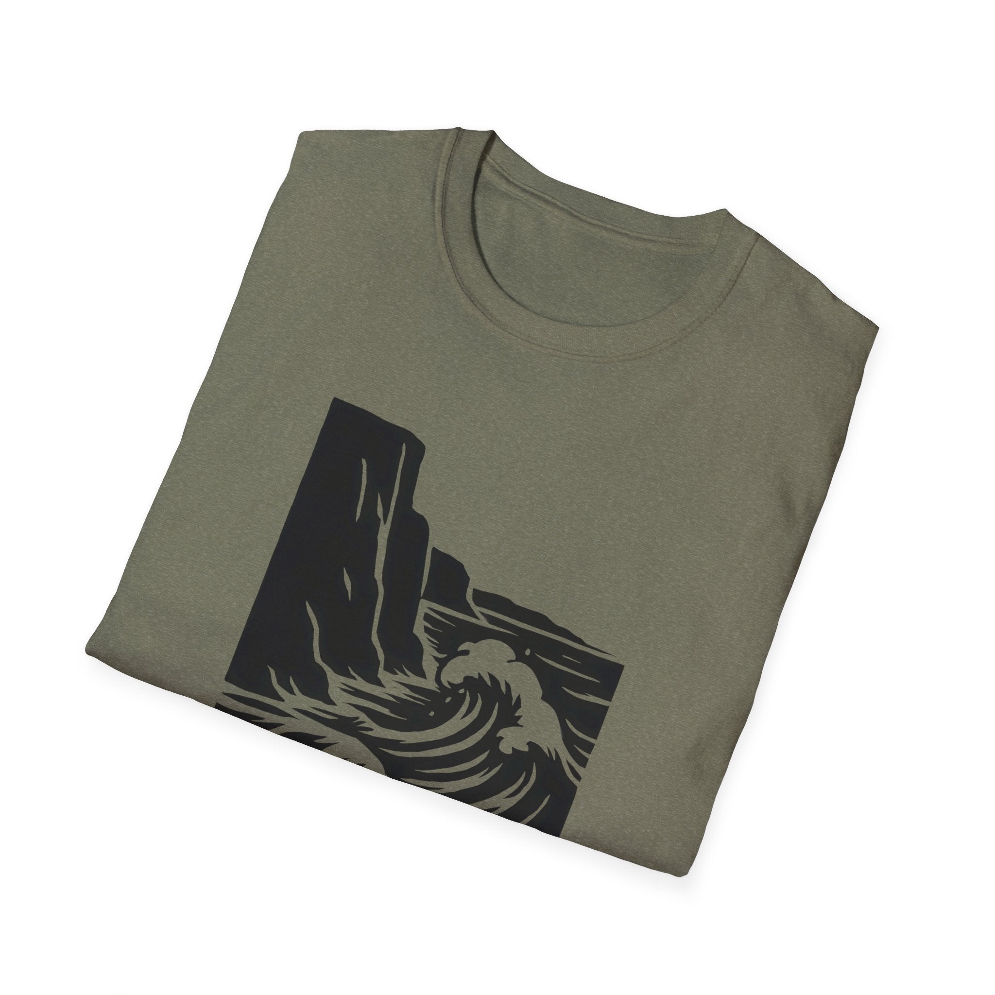 Crashing Wave Against Cliff T-Shirt
