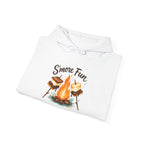 Campfire S'more Fun Hoodie — Cozy Camping Sweatshirt with Marshmallow & Fire Graphic
