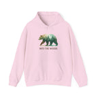 Into the Woods Bear Hoodie — Nature Forest Graphic Hoodie