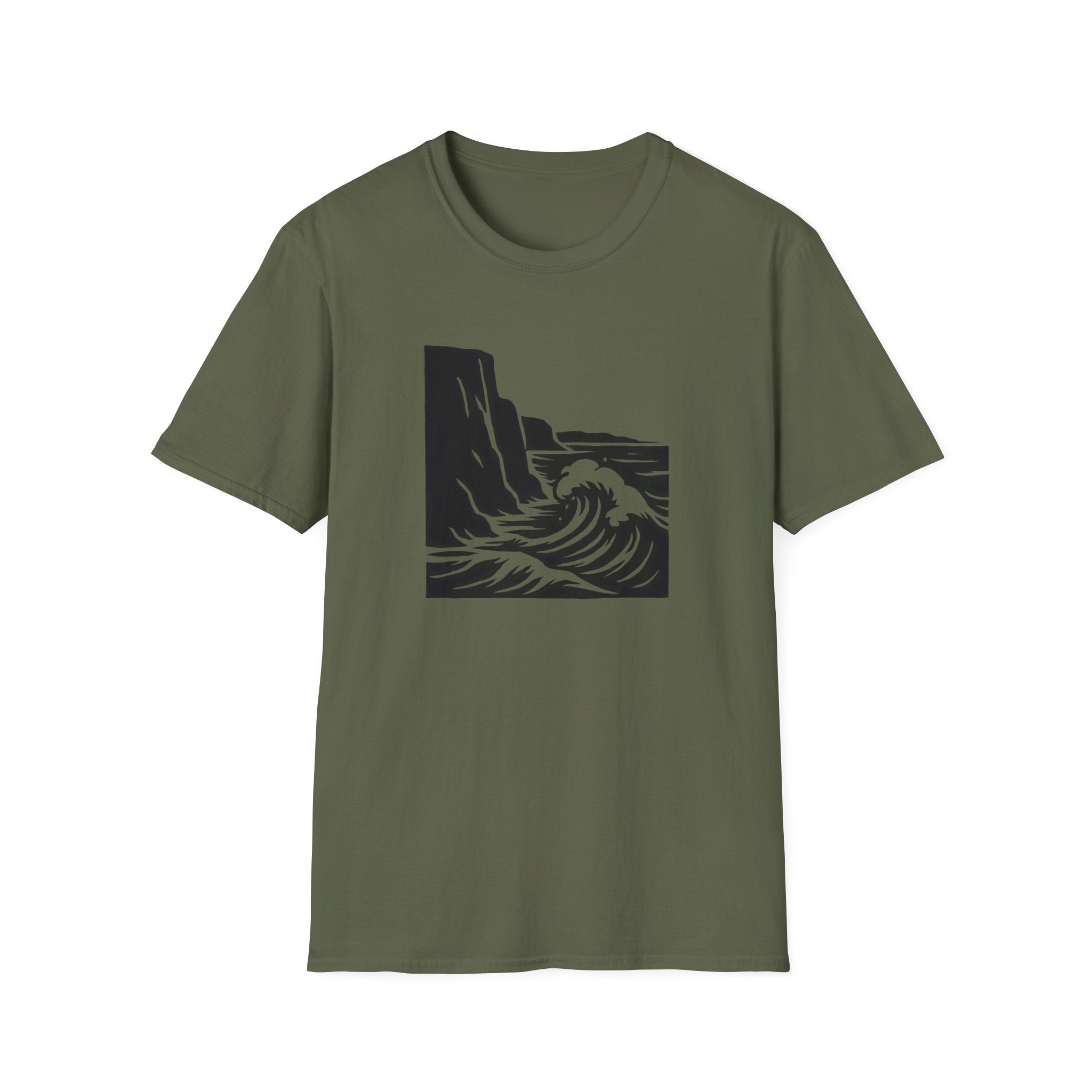 Crashing Wave Against Cliff T-Shirt