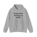 Sasquatch Fishing Co. PNW Hoodie — Pacific Northwest Bigfoot Outdoor Sweatshirt