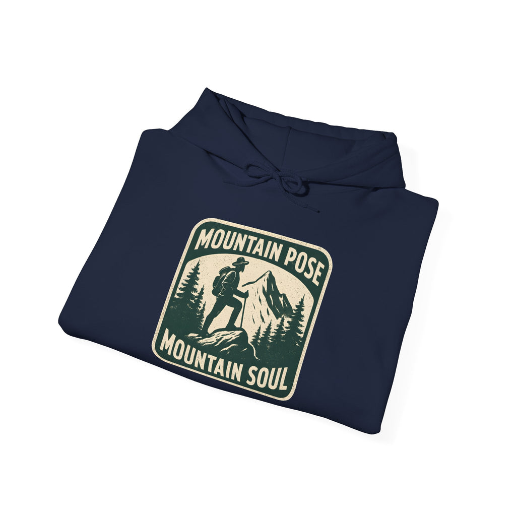 Hoodie — "Mountain Pose, Mountain Soul" Outdoor Hiking Yoga Pullover