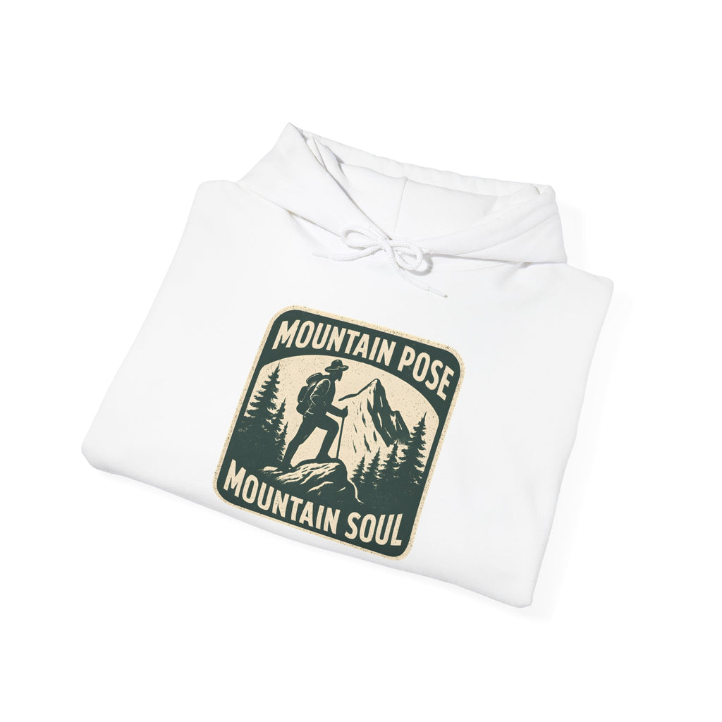 Hoodie — "Mountain Pose, Mountain Soul" Outdoor Hiking Yoga Pullover