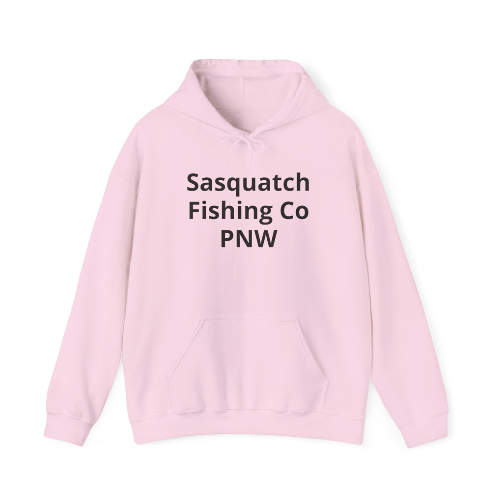 Sasquatch Fishing Co. PNW Hoodie — Pacific Northwest Bigfoot Outdoor Sweatshirt