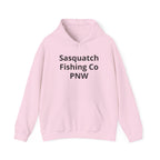 Sasquatch Fishing Co. PNW Hoodie — Pacific Northwest Bigfoot Outdoor Sweatshirt