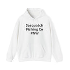 Sasquatch Fishing Co. PNW Hoodie — Pacific Northwest Bigfoot Outdoor Sweatshirt