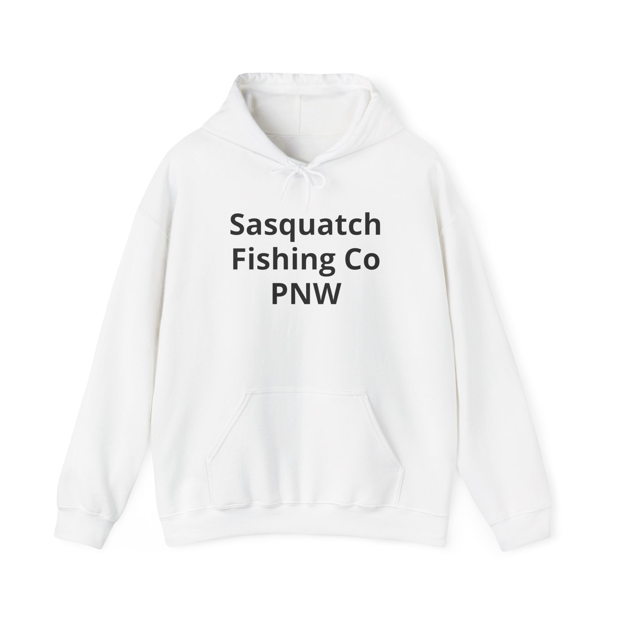 Sasquatch Fishing Co. PNW Hoodie — Pacific Northwest Bigfoot Outdoor Sweatshirt