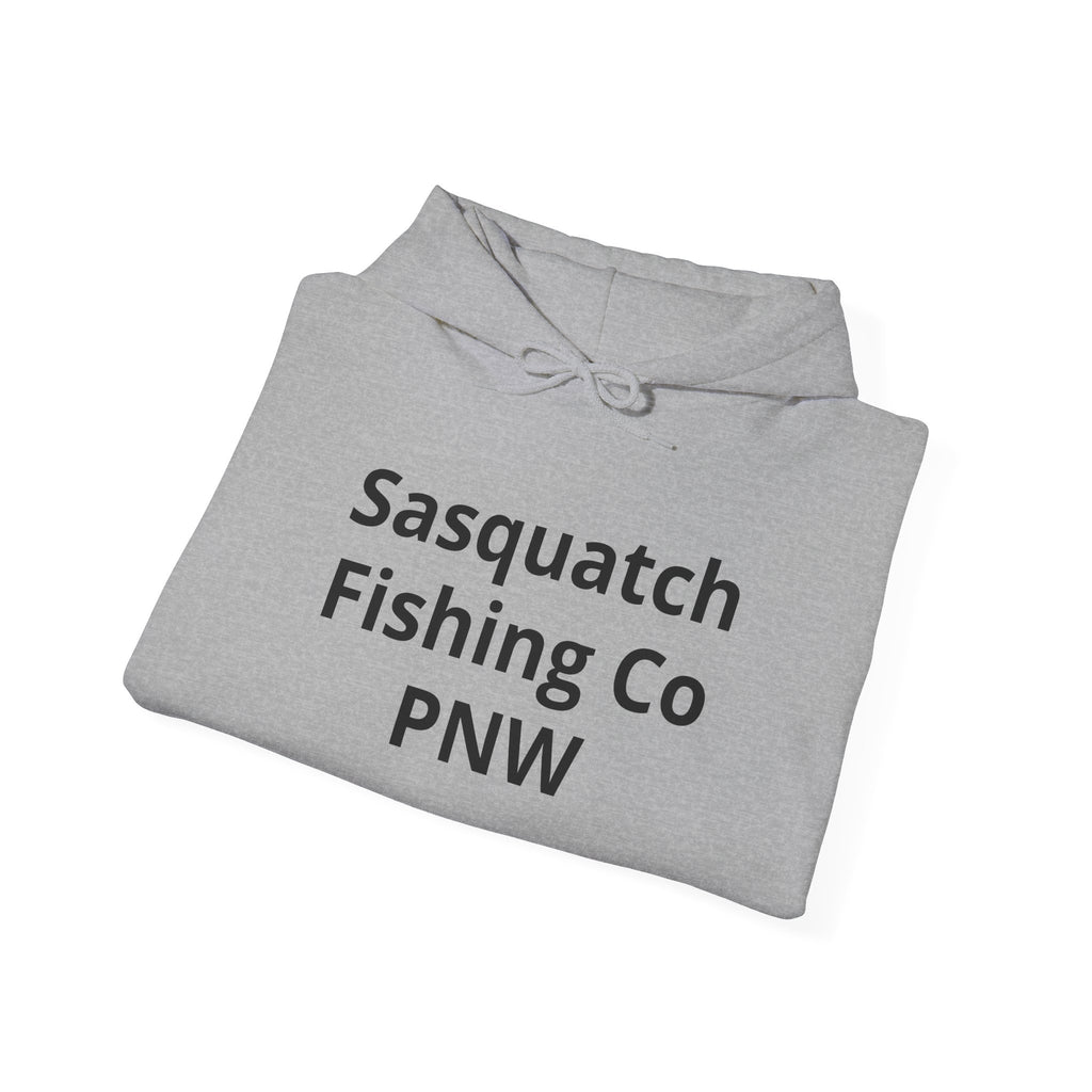 Sasquatch Fishing Co. PNW Hoodie — Pacific Northwest Bigfoot Outdoor Sweatshirt