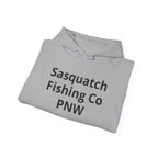 Sasquatch Fishing Co. PNW Hoodie — Pacific Northwest Bigfoot Outdoor Sweatshirt