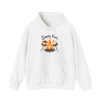 Campfire S'more Fun Hoodie — Cozy Camping Sweatshirt with Marshmallow & Fire Graphic