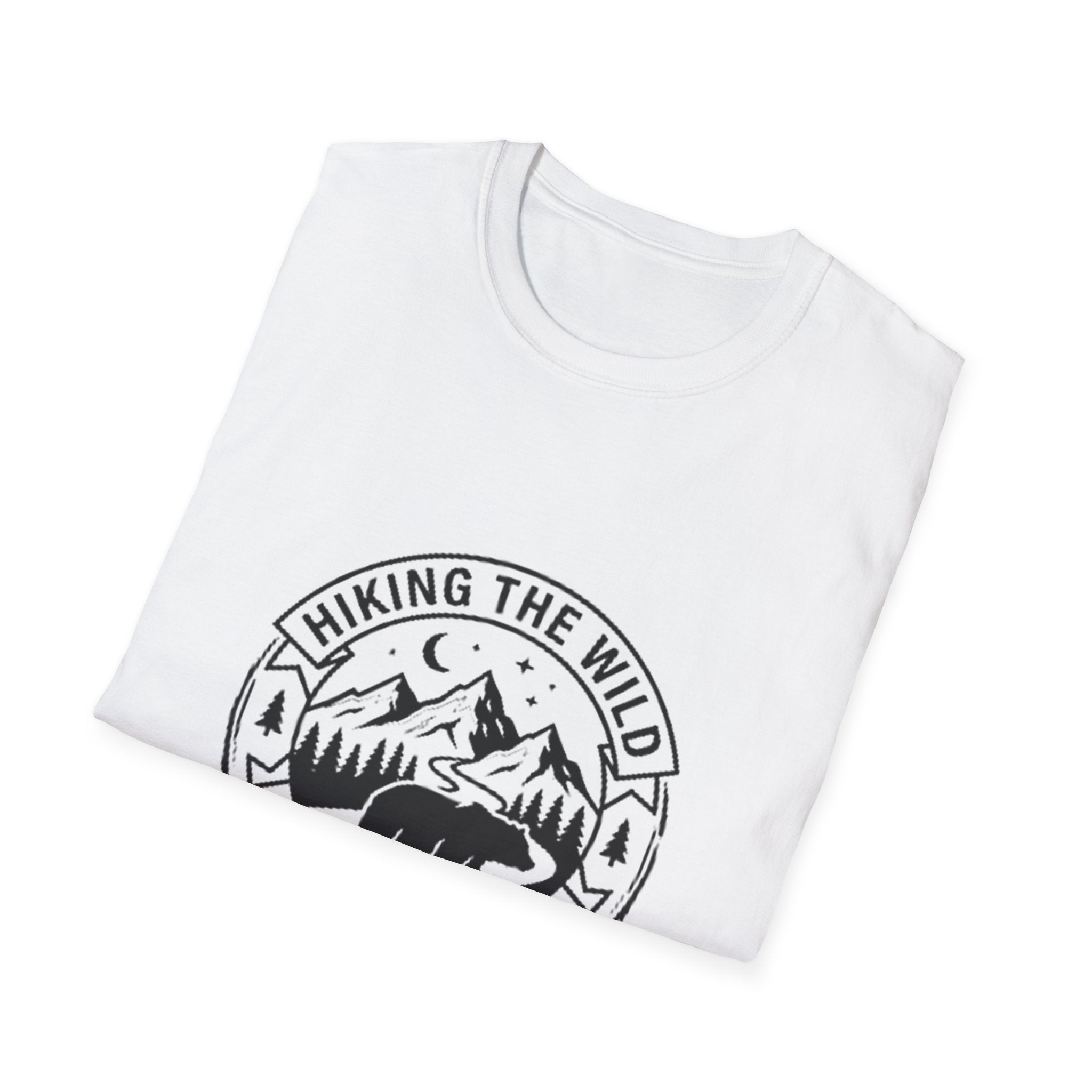 Hiking the Wild T-Shirt – Bear & Mountain Outdoor Adventure Tee