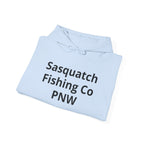 Sasquatch Fishing Co. PNW Hoodie — Pacific Northwest Bigfoot Outdoor Sweatshirt