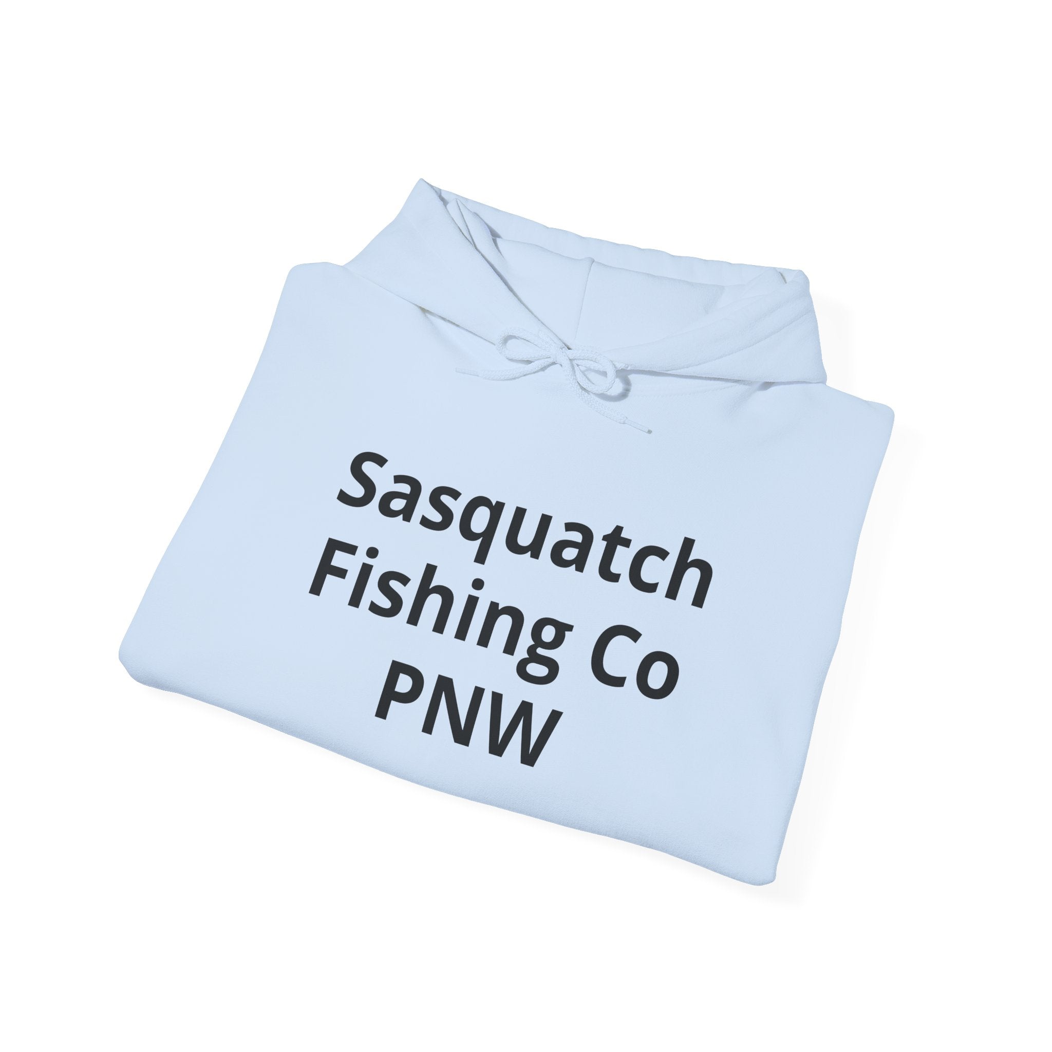Sasquatch Fishing Co. PNW Hoodie — Pacific Northwest Bigfoot Outdoor Sweatshirt