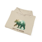 Into the Woods Bear Hoodie — Nature Forest Graphic Hoodie