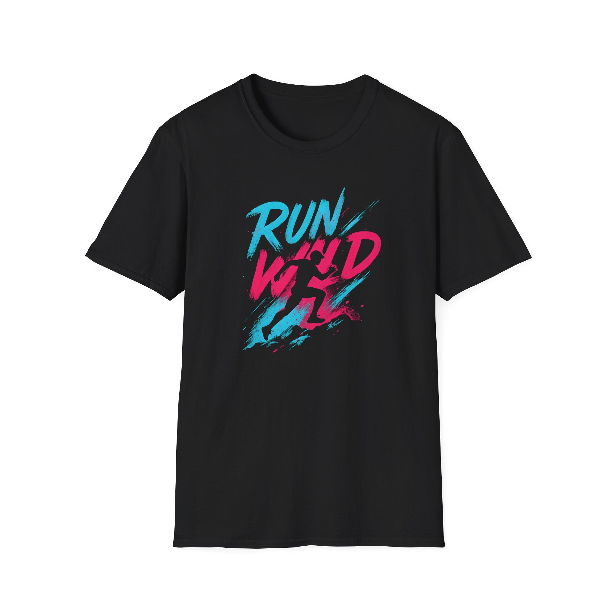 Neon Run Wild Typography T-Shirt