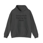 Sasquatch Fishing Co. PNW Hoodie — Pacific Northwest Bigfoot Outdoor Sweatshirt