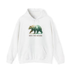 Into the Woods Bear Hoodie — Nature Forest Graphic Hoodie